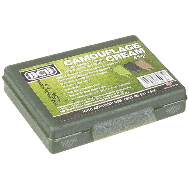MFH gb camo face paint, 3 farben, mit spiegel, 45 g