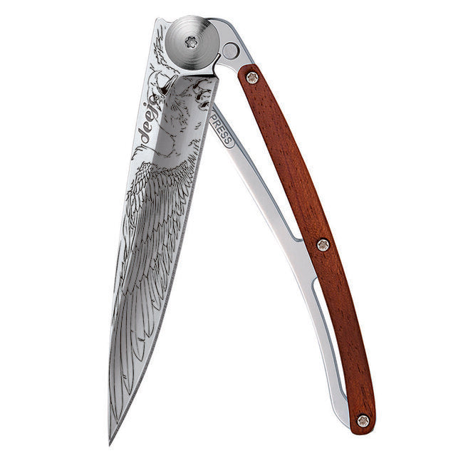 Deejo Tattoo Mirror schließmesser coralwood Eagle