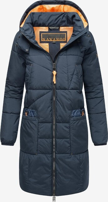 Navahoo Bliblablubb damen Winterjacke mit Kapuze, navy blau