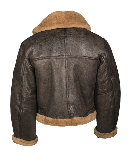 Mil-Tec raf Lammleder britische Bomberjacke