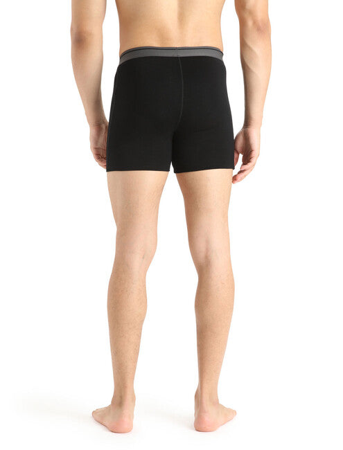 Icebreaker Anatomica-Öffnung Men's Boxershorts, schwarz
