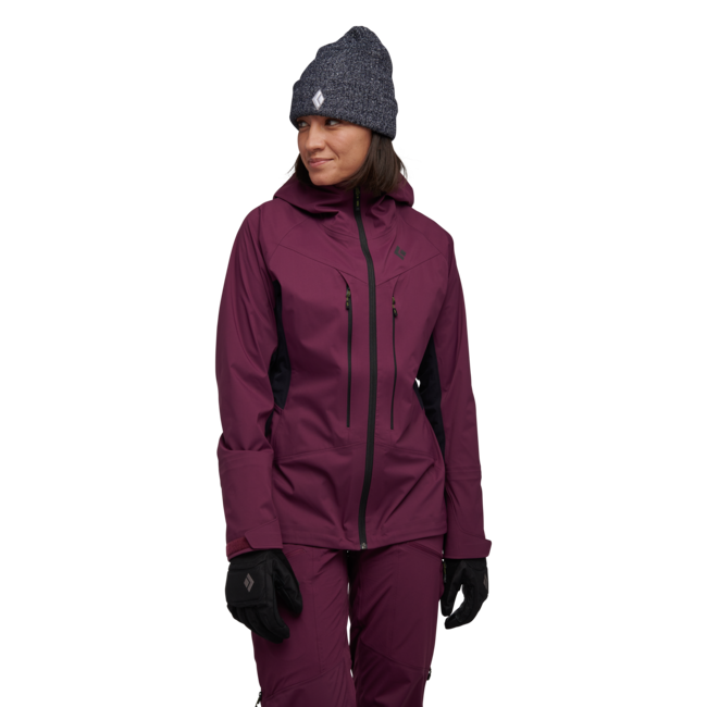 Black Diamond Dawn Patrol Hybrid Shell damen-Hybrid-Shelljacke, brombeere-schwarz
