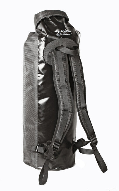 BasicNature Duffelbag Wasserdichter Rucksack Duffel Bag mit Rollverschluss 40 l, schwarz