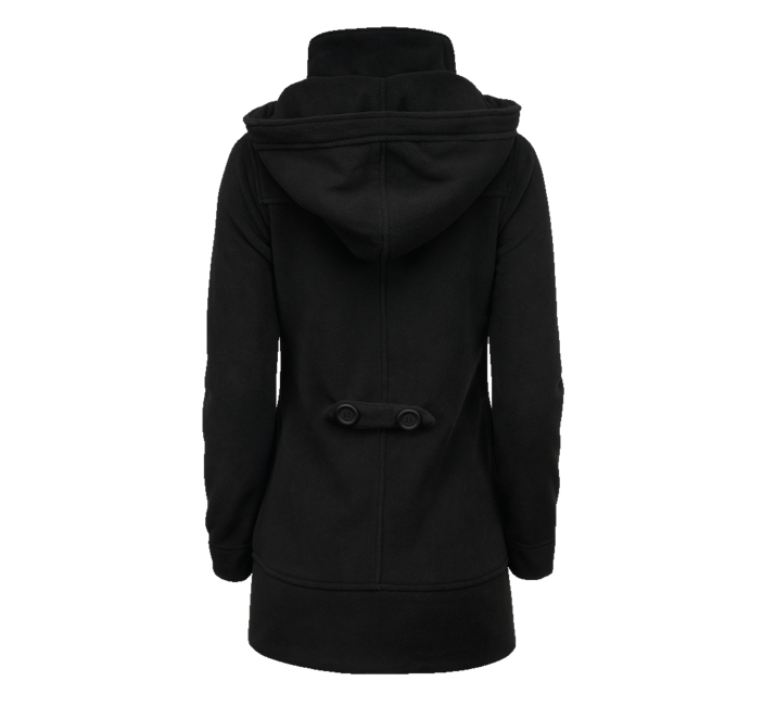 Brandit Square Fleece-Mantel, Schwarz