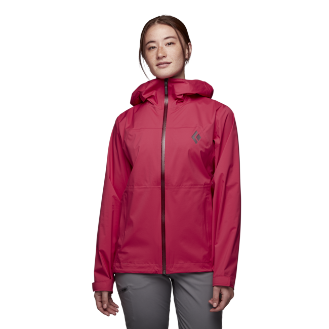 Black Diamond StormLine Stretch Rain Shell damen-Regenjacke, granatapfel
