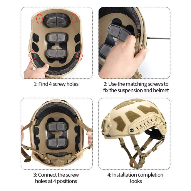 Leguon Snap Schnellspannsystem für Helm, olivgrün