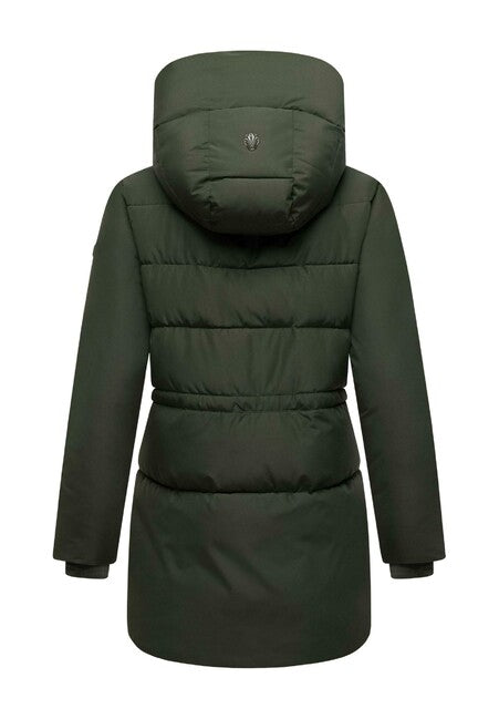 Marikoo Delilah16 damen Winterjacke mit Kapuze, dunkeloliv