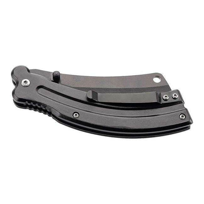 Herbertz Einhandtaschenmesser 8,5cm Aluminium schwarz-grün 3D Schnitter