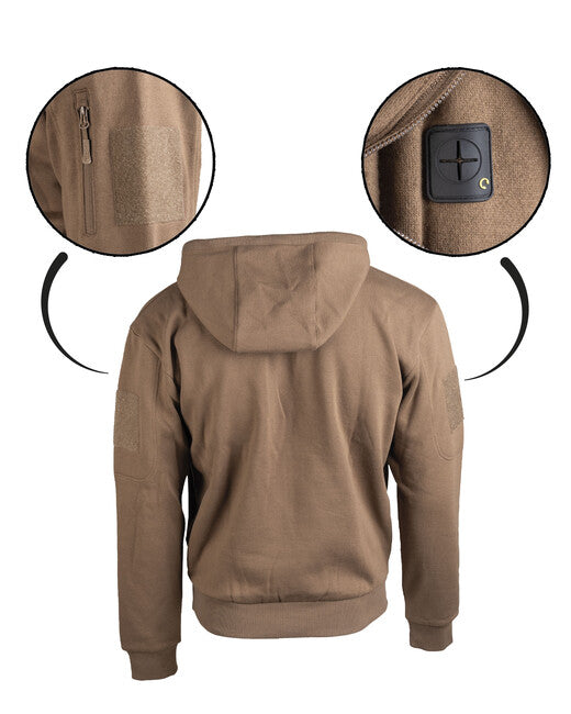 Mil-Tec TACTICAL hoodie Känguru mit Kapuze dunkel Kojote