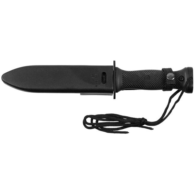 MFH Kampfmesser MK3 mit Kunststoffgriff und Scheide, schwarz