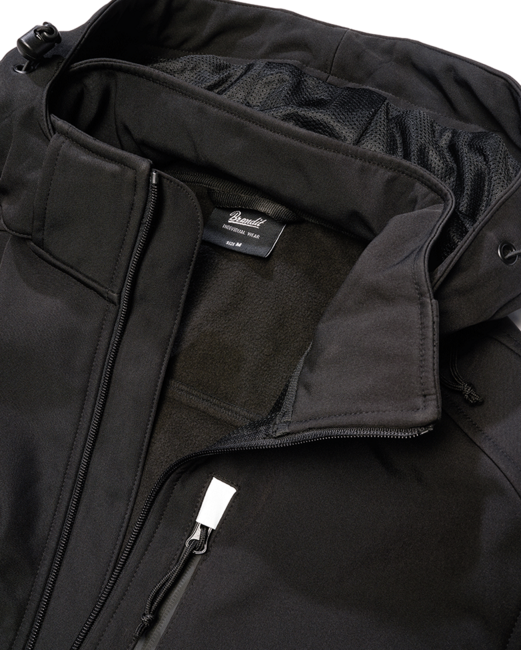 Brandit Hurricane softshelljacke, schwarz