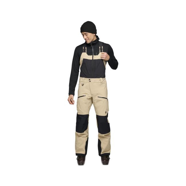 Black Diamond Recon Stretch Pro Bibs, khaki-smoke