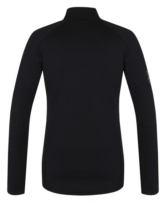 HUSKY Tromi Zip damen thermo-shirt mit reißverschluss, schwarz