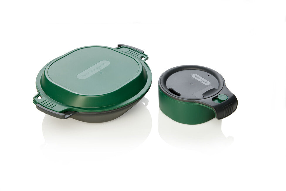 Humangear GoKit lunchbox holzkohle grün Deluxe