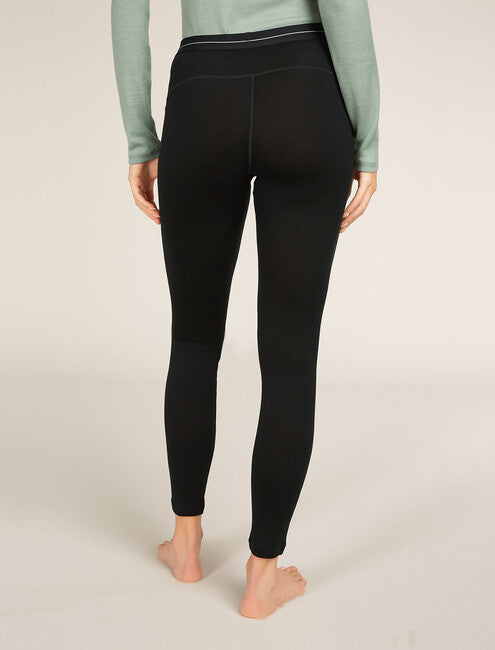 Icebreaker 260 Tech Thermo-Leggings für damen, schwarz