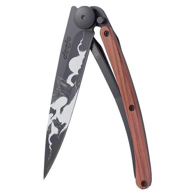 Deejo Nature verschlussmesser black coralwood the flight