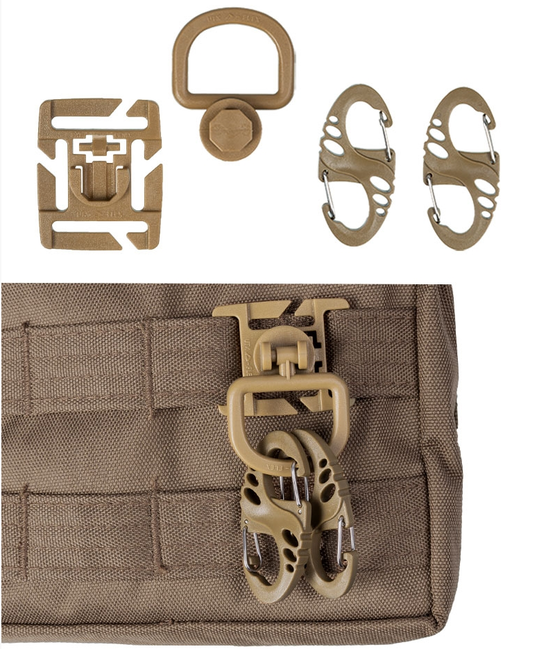 Mil-Tec Ultimate taktisches Karabiner-Set, coyote