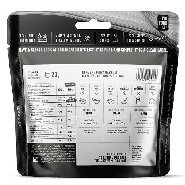 LYOfood Apfel 370g
