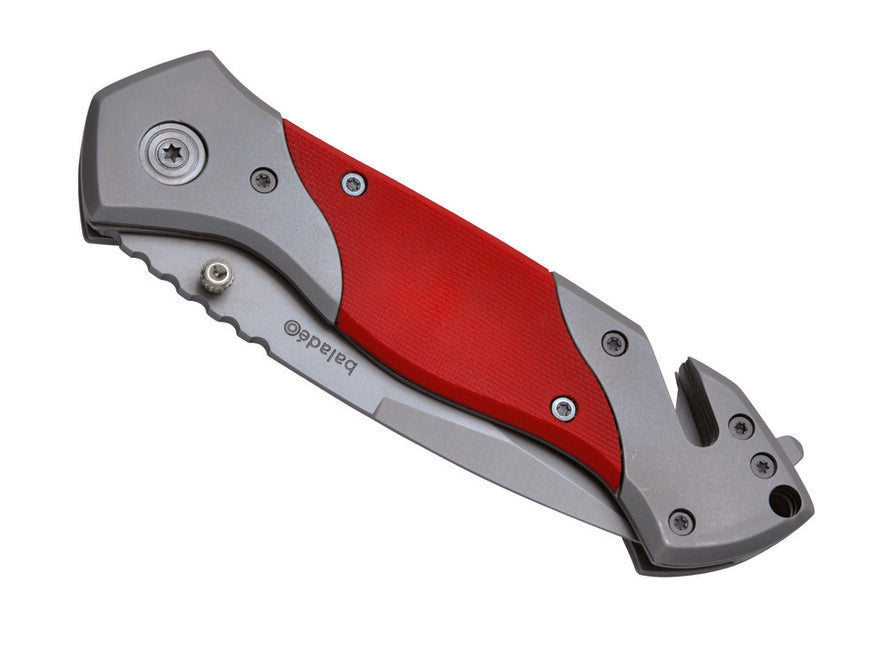 Baladeo ECO067 rettungsmesser, rot g10