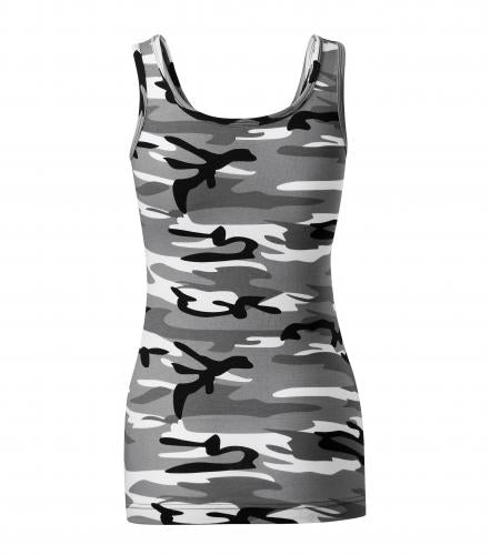 Malfini Camouflage damen Top, grau 180g/m2