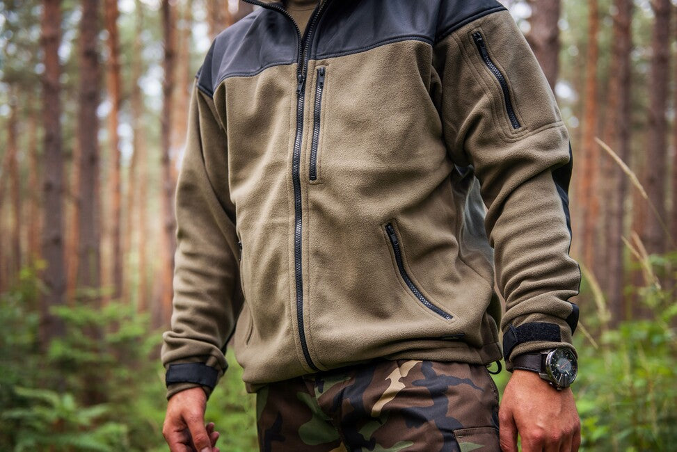 Helikon-Tex Classic Army Fleece Jacket Reinforced, Olive-Black