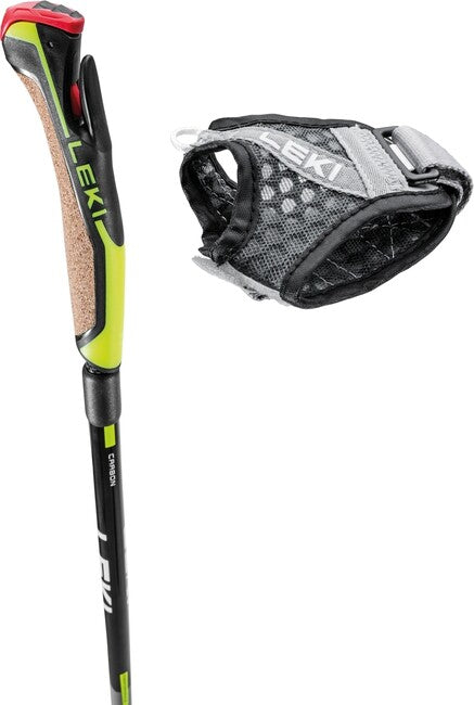 LEKI Speed Pacer Vario Nordic Walking stöcke, hellanthrazit-schwarz-neongelb