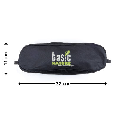 BasicNature Ultralight Low Rest reisestuhl, schwarz