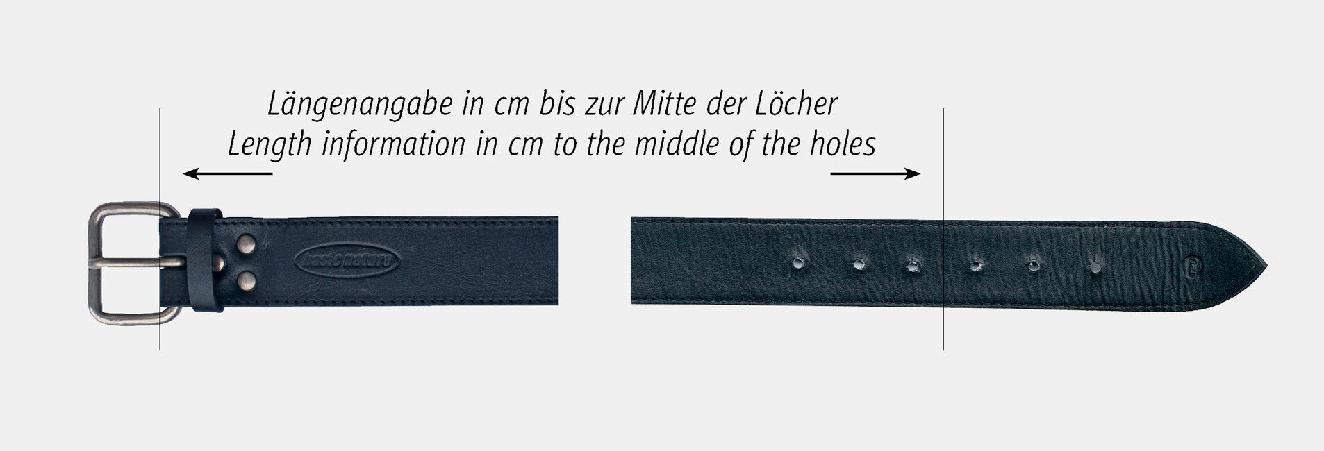 BasicNature Classic geldgürtel 80 cm, schwarz