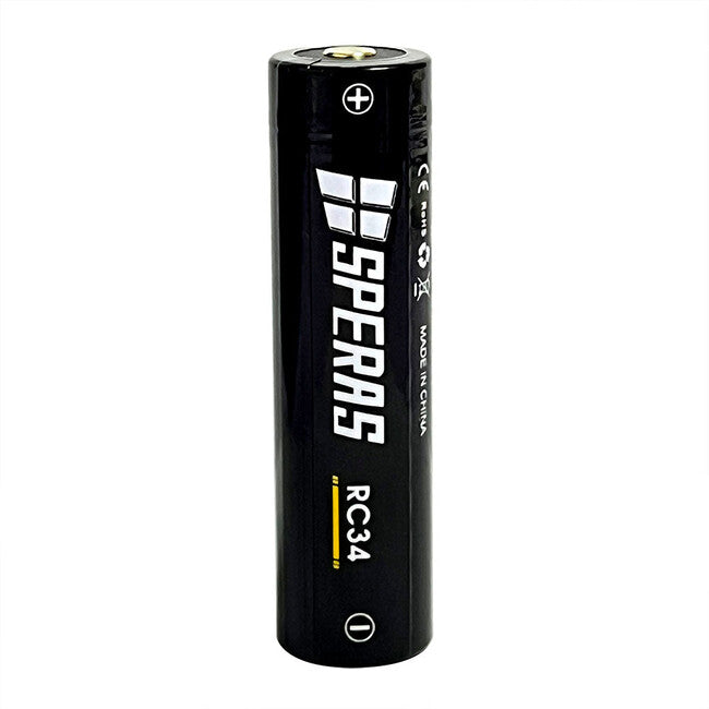 Speras RC34 wiederaufladbare lithium-taschenlampe 18650 3400mAh