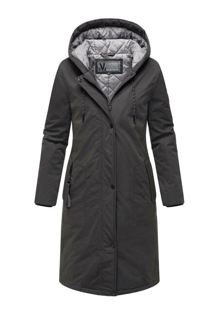 Marikoo Ledalaa damen Winterparka mit Kapuze, schwarz