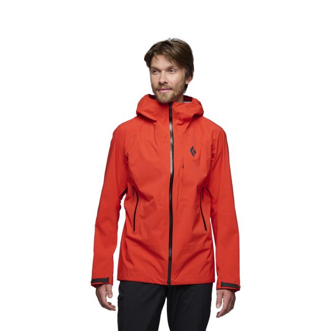Black Diamond Highline Stretch Shell men's waterproof jacket, octane