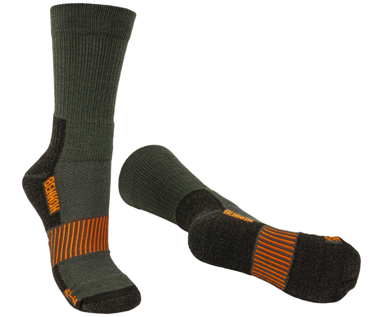 BENNON Merino Trek trekkingsocken, grün