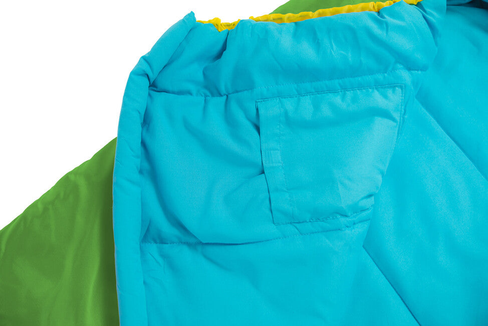 Grüezi-Sack Kids Bunter Grüezi kinderschlafsack, gecko grün