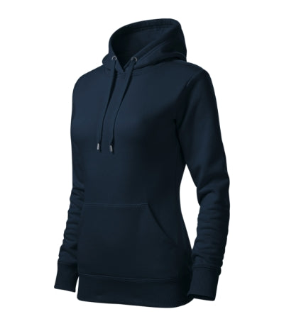 Malfini Cape damen-Kapuzenpullover, dunkelblau