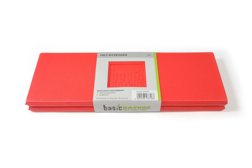 BasicNature klappbares sitzkissen, rot
