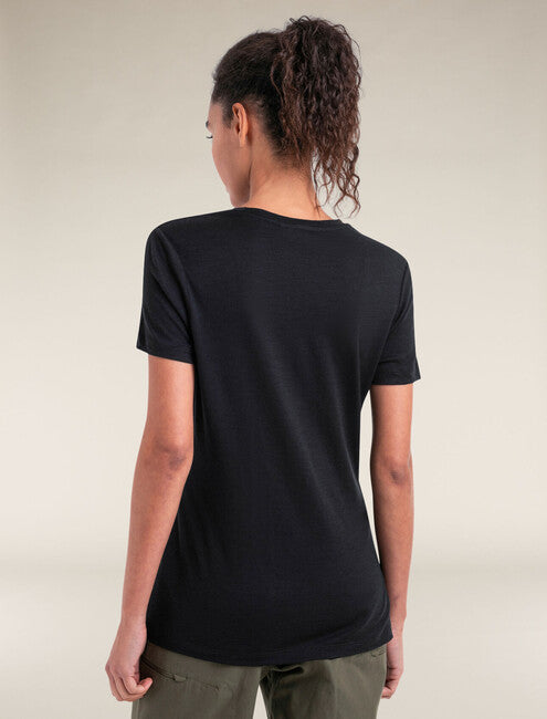 Icebreaker 150 Tech Lite III damen merino kurzarm T-shirt , schwarz