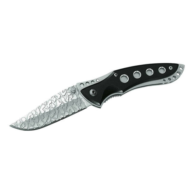 Herbertz taschenmesser 8 cm, schwarz, aluminium