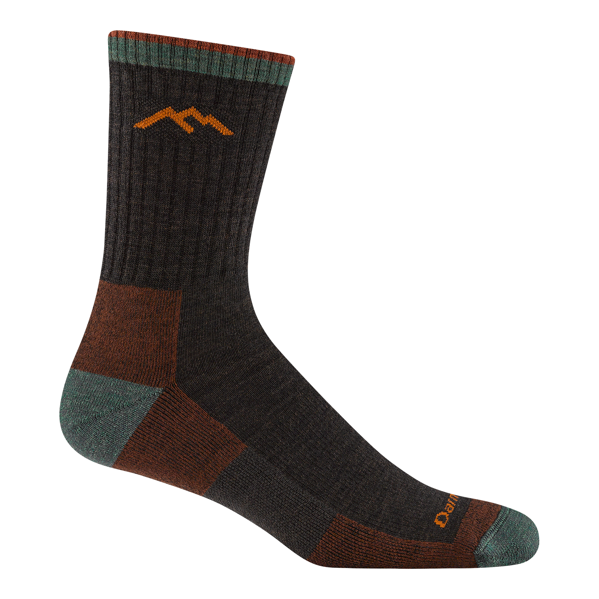 Darn Tough Hiker Micro Crew Wandersocken mit Dämpfung, Walnut