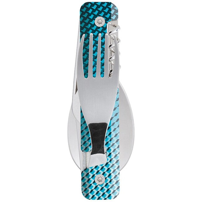 Akinod A02M00019 Multifunktions- Besteck 13h25, Mosaique bleue