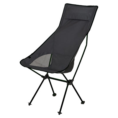 BasicNature Ultraleichter hochlehn-reisestuhl, schwarz