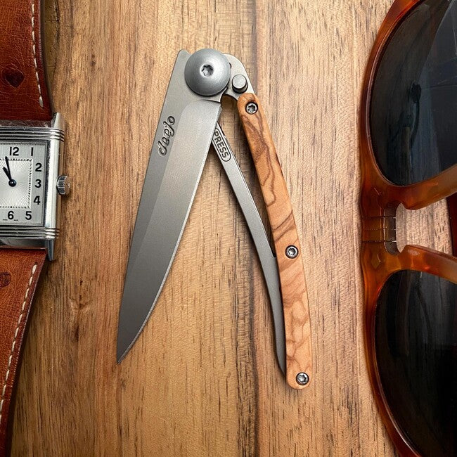 Deejo schließmesser wood natural olive wood