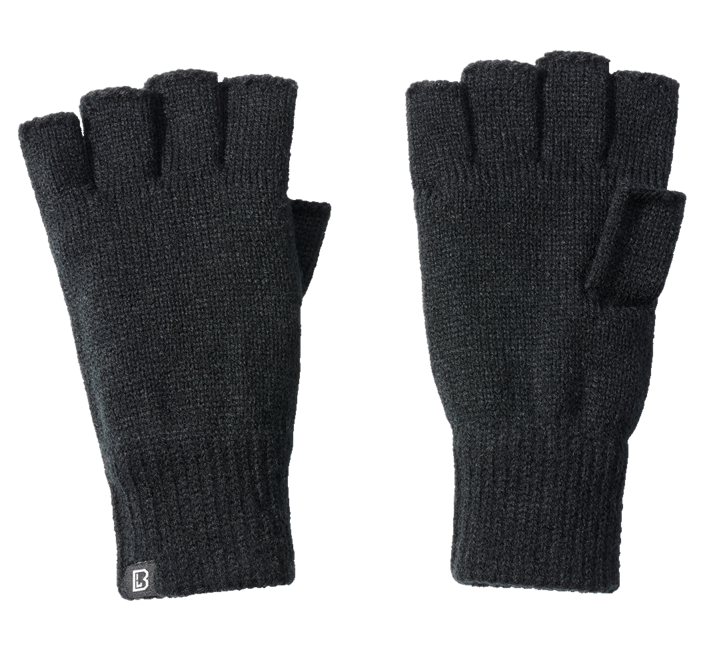 Brandit gestrickte fingerlose handschuhe, schwarz