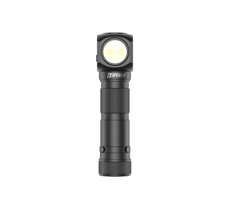 Speras SH18 Rechargeable Headlamp, Black