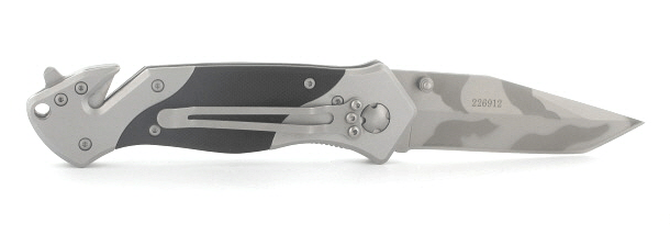 Herbertz taschenrettungsmesser 8,6 cm rostfreier Stahl schwarz G10