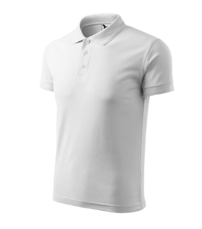 Malfini Pique Polo herren-Poloshirt, weiß