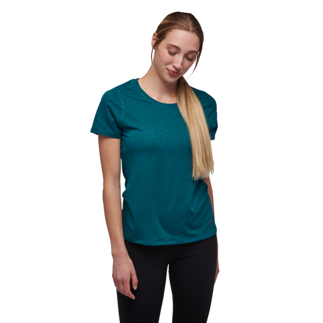 Black Diamond Lightwire Tech damen-Kurzarm-T-shirt, dunkelkaribisch
