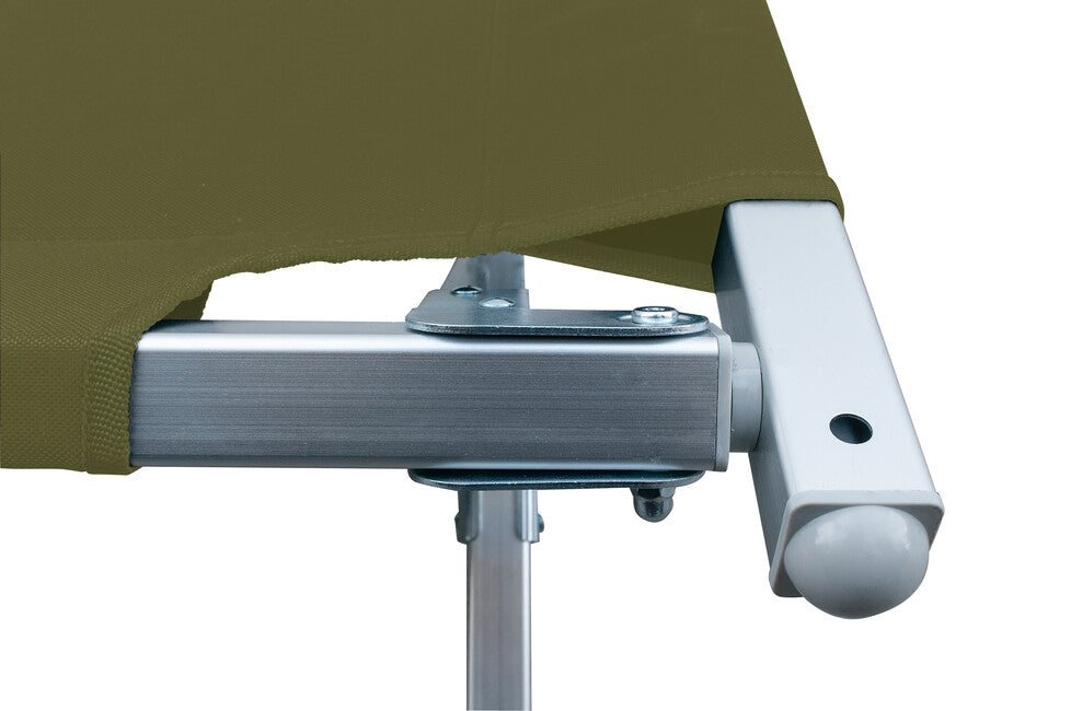 BasicNature Alu-Kampfliege Reiseliege oliv 210 cm