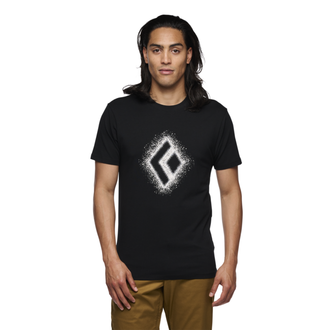 Black Diamond Chalked Up 2.0 herren kurzarm-T-shirt, schwarz