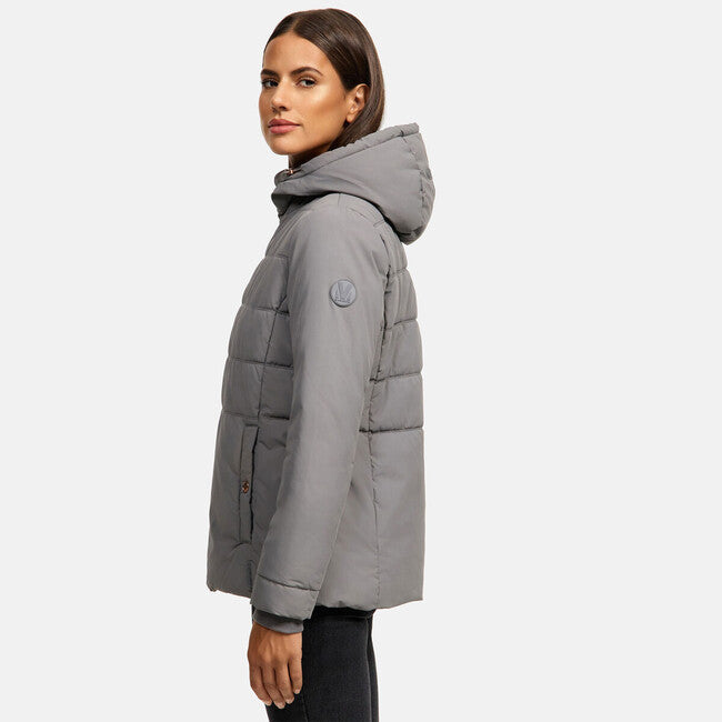Marikoo Alemee damen Winterjacke mit Kapuze, grau