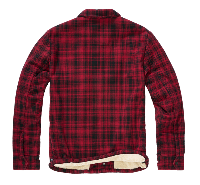 Brandit Classic Sherpa jacke, schwarz-rot